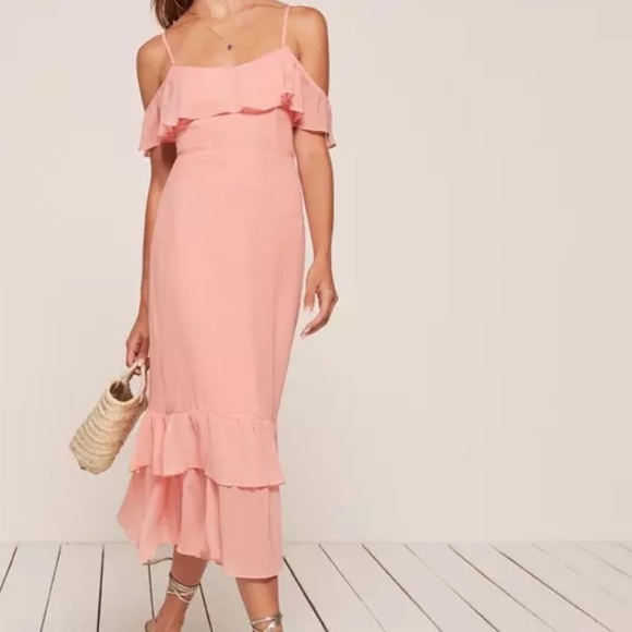 Reformation Dresses & Skirts - Reformation Odessa pink midi dress 6 NWT